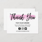 De Slag van de Borstel van de waterverf Dank u het (Voorkant / Achterkant)