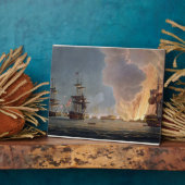 De slag van de Nijl, 1 augustus 1798, gegraveerd Fotoplaat (Zijkant)