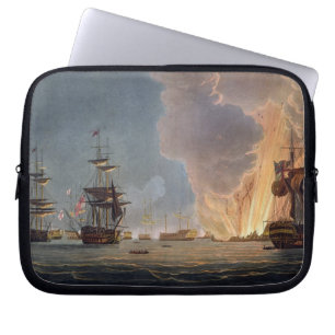 De slag van de Nijl, 1 augustus 1798, gegraveerd Laptop Sleeve