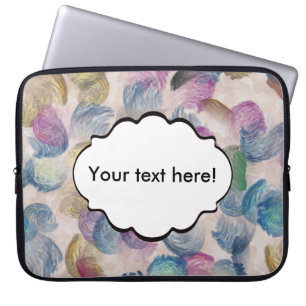 De slagen van de borstel abstract ontwerp laptop sleeve