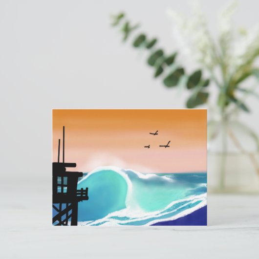 De slagtoren en het Surf Briefkaart (Staand voorkant)