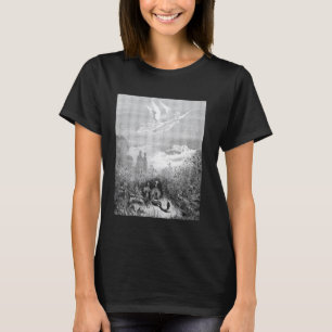 De Slang Gustave Dore Goddelijke Komedie Dantes Pu T-shirt