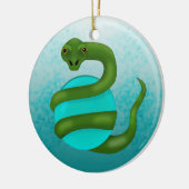 De slang keramisch ornament (Links)