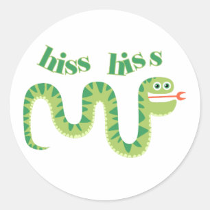 De Slang van de Sisklank van de sisklank Ronde Sticker