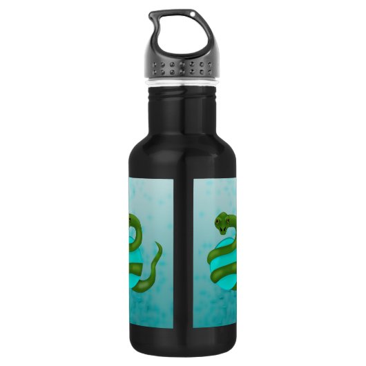 De slang waterfles  (Achterkant)