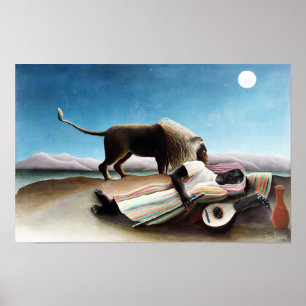 De slapende zigeuner, Henri Rousseau (1897) Poster