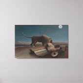 De slapende zigeunerin van Henri Rousseau, Kunst u Canvas Afdruk (Voorkant)