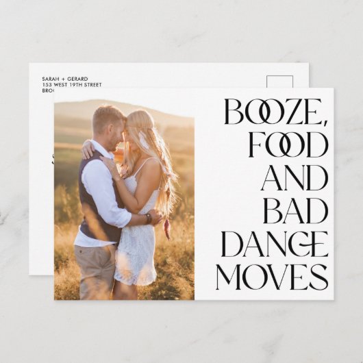 De slechte dansbeweging van het Levensmiddel van B Aankondigingskaart (Voorkant / Achterkant)