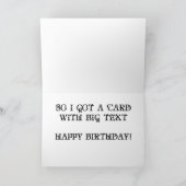 DE SLECHTE VERJAARDAG VAN OGEN KAART (Binnen)