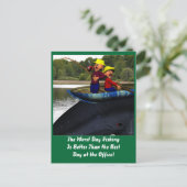 De slechtste dag Vist verjaardag Briefkaart (Staand voorkant)