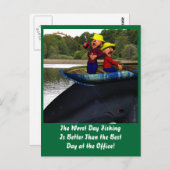 De slechtste dag Vist verjaardag Briefkaart (Voorkant / Achterkant)