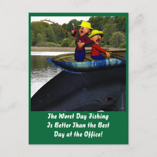 De slechtste dag Vist verjaardag Briefkaart