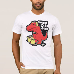De slechtste DJ ooit T-Rex T-shirt