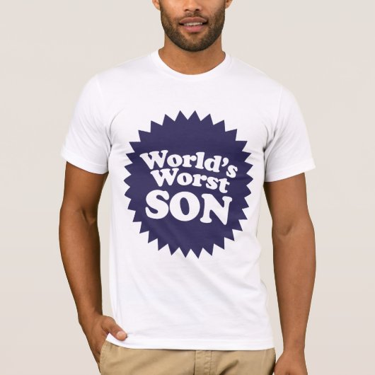 De slechtste zoon ter wereld t-shirt (Voorkant)