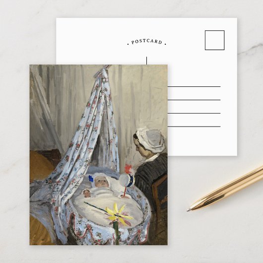 De slede | Claude Monet Briefkaart