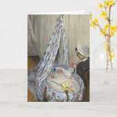 De slede | Claude Monet Kaart (Gele Bloem)