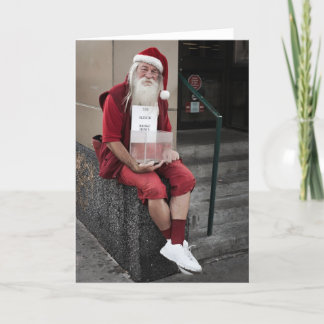 De slee is omlaag feestdagen kaart