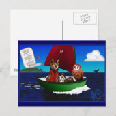 De sleepnetten en het Briefkaart Pussycat (Voorkant / Achterkant)