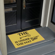 De sleutel is onder de Mat Welcome Mat