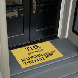 De sleutel is onder de Mat Welcome Mat