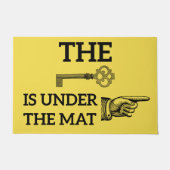 De sleutel is onder de Mat Welcome Mat (Voorkant)