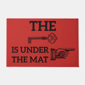 De sleutel is onder de Mat Welcome Mat (Voorkant)