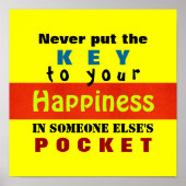 DE SLEUTEL ~ Poster van 12x12 inch (Canvas Opties) (Voorkant)