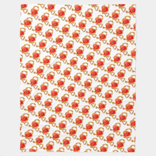 De sleutel tot mijn hart fleece deken (Voorkant)