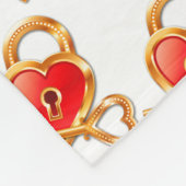 De sleutel tot mijn hart fleece deken (Hoek)