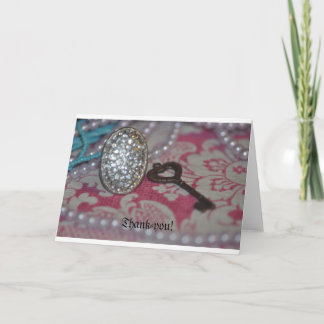 De sleutel tot mijn hart producten bedankkaart