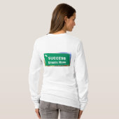 De sleutel tot succes is consistentie t-shirt (Achterkant volledig)