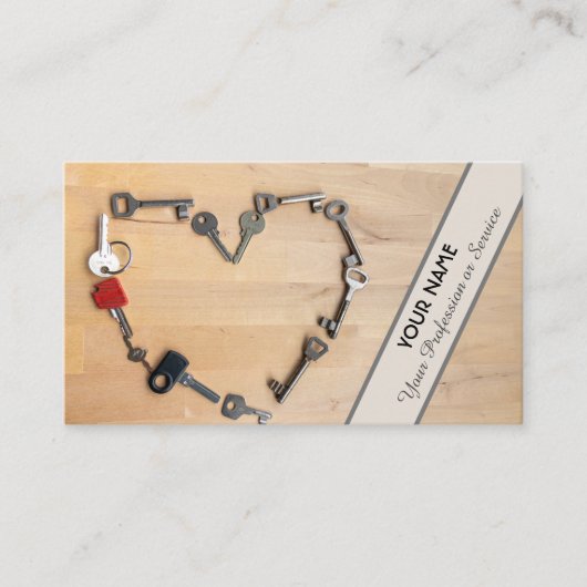 De sleutel tot uw succes - visitekaartje (Voorkant)