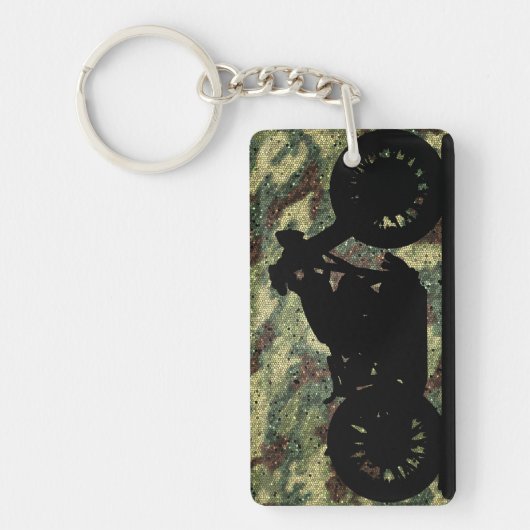 de sleutel van de motorfiets sleutelhanger (Voorkant)