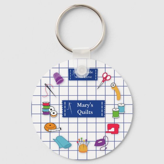 De Sleutelhanger Label Quilt aanpassen (Voorkant)