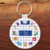 De Sleutelhanger Label Quilt aanpassen (Voorkant)