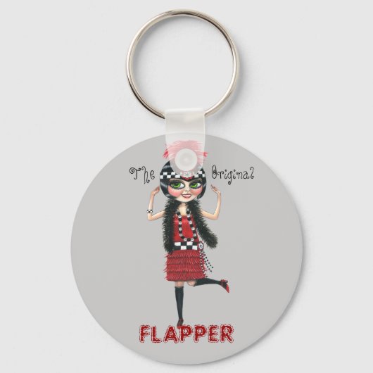 De Sleutelhanger van de Originele Flapper Roaring  (Voorkant)