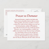 De Sleutelhanger van Demeter Briefkaart (Voorkant / Achterkant)