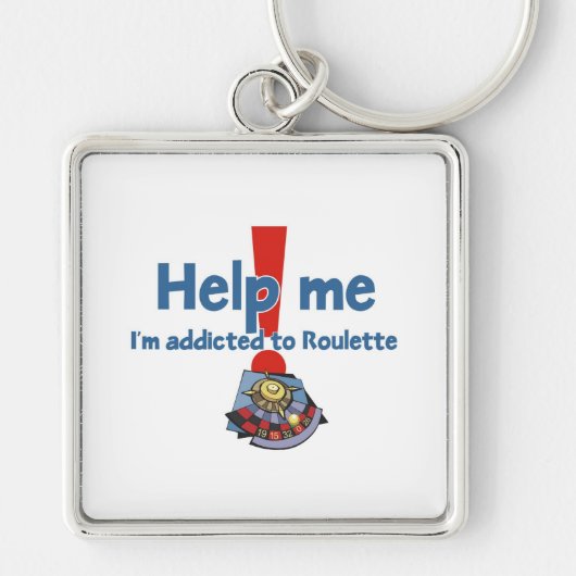 De Sleutelhanger van het Addict van Roulette (Voorkant)