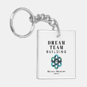 De Sleutelhanger van het Bedrijf van de Bouw van h (Voorkant Links)