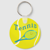 De SLEUTELHANGERS van TENNIS de Gepersonaliseerde  (Achterkant)