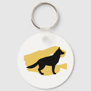 De sleutelketen Shephard Silhouette Sleutelhanger