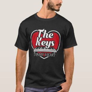 De sleutels tot mijn hartpiano speler Jazz Music P T-shirt