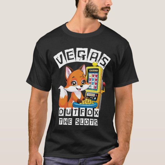 De sleuven uitsluiten | Foxy Casino Winnaar Zwart T-shirt (Voorkant)