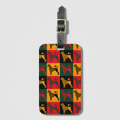 De slimme Portugese waterhond Bagagelabel (Voorkant (verticaal))