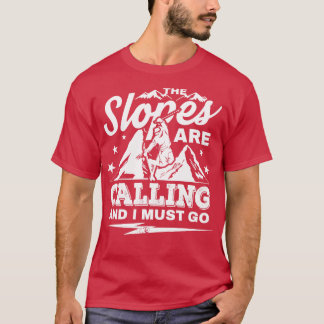 De Slopes noemen berg skigeschenk T-shirt