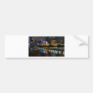 De sluipende Yarra- en Melbourne-skyline in de nac Bumpersticker