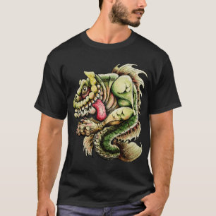 De sluwe sluwe grootbekbaars vis (Micropt T-shirt
