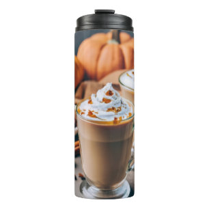 De smaak van de herfst Pumpkin Spice Latte Delight Thermosbeker