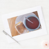 De smaak van warmte rechthoekige sticker (Envelop)