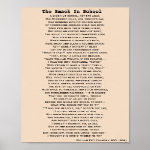 DE SMACK IN SCHOOLPOEM-poster Poster